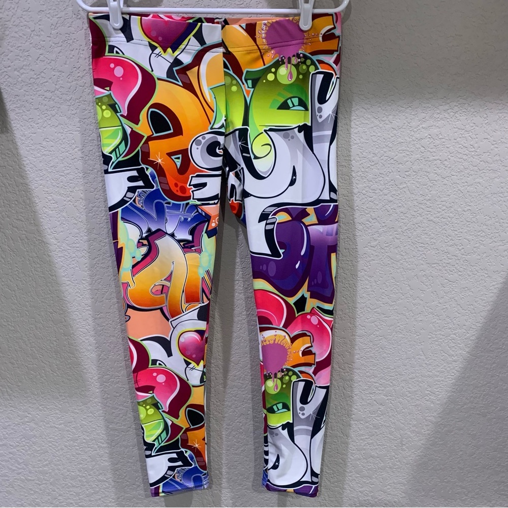 Ladies FiercePulse Graffiti Leggings size Large